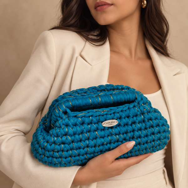 Iris Clutch – Turquoise